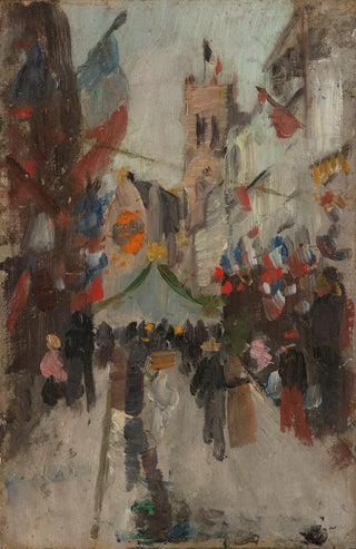 Frits Thaulow - July 14th in Dieppe.webp