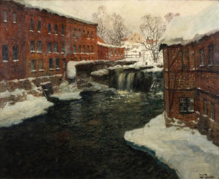 Szene einer Mühle - Frits Thaulow — Ansicht des Kunstwerks