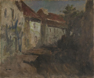 Licht des Mondes in Dieppe - Frits Thaulow — Ansicht des Kunstwerks