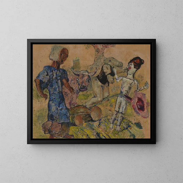 Das Reich der Natur - Frits van den Berghe — gerahmtes Bild an der Wand