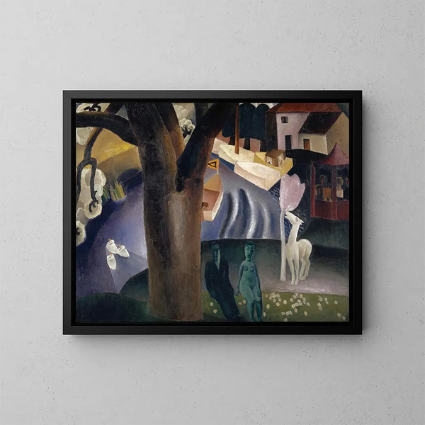 Le Lys - Frits van den Berghe — gerahmtes Bild an der Wand
