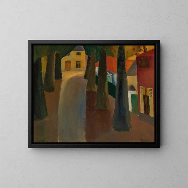 Lalle des Schlosses BachteMaria Leerne - Frits van den Berghe — gerahmtes Bild an der Wand
