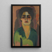Portrait de Fortuna Brulez - Frits van den Berghe — gerahmtes Bild an der Wand
