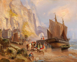 Fischer am Strand - Fritz Bamberger — Ansicht des Kunstwerks