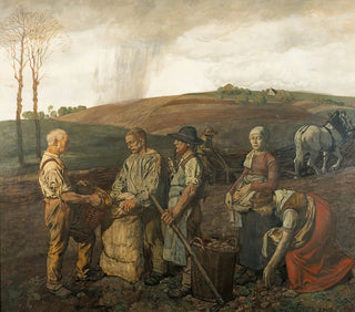 Die Kartoffelernte - Fritz Boehle — Ansicht des Kunstwerks