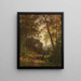 Picknick in der Waldlichtung - Fritz Ebel — gerahmtes Bild an der Wand