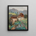 Eine Farm in Losenstein bei Steyr in Oberösterreich - Fritz Lach — gerahmtes Bild an der Wand