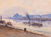 Ein Dampfschiff auf der Donau mit dem Parlamentsgebäude von Budapest im Hintergrund - Fritz Lach — Ansicht des Kunstwerks