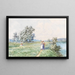 am Donau bei Greifenstein - Fritz Lach — gerahmtes Bild an der Wand