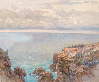 Côte rocheuse et mer calme - Fritz Lach — Ansicht des Kunstwerks