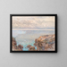 Côte rocheuse et mer calme - Fritz Lach — gerahmtes Bild an der Wand