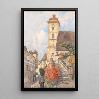 Fritz Lach - The parish church in Grein.webp