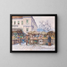 Markt am Naschmarkt in Wien - Fritz Lach — gerahmtes Bild an der Wand