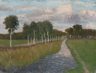 Abend am Moor-Kanal II - Fritz Overbeck — Ansicht des Kunstwerks