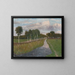 Abend am Moor-Kanal II - Fritz Overbeck — gerahmtes Bild an der Wand