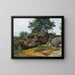 Italienische Berglandschaft Gemälde - Fritz Petzholdt — gerahmtes Bild an der Wand