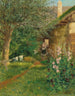 Szene eines Bauernhofgartens - Fritz Pontini — Ansicht des Kunstwerks