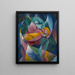 Mutter und Kind - Fritz Stuckenberg — gerahmtes Bild an der Wand