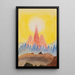 Ohne Titel Motiv der Spitze - Fritz Stuckenberg — gerahmtes Bild an der Wand