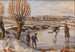 L'hiver est arrivé, paysage avec patineurs - Fritz Syberg — Ansicht des Kunstwerks