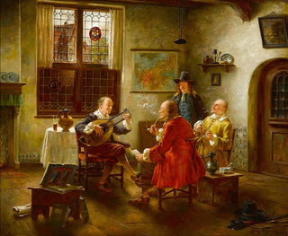 Die Musikstunde - Fritz Wagner — Ansicht des Kunstwerks