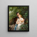 Nourrir le bébé - Fritz Zuber-Bühler — gerahmtes Bild an der Wand