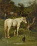Ein weißes Pferd - Fritz von Uhde — Ansicht des Kunstwerks