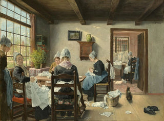 Holländisches Innenraum-Gemälde - Fritz von Uhde — Ansicht des Kunstwerks