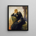 Portrait einer Dame Portrait von Thérèse Karl - Fritz von Uhde — gerahmtes Bild an der Wand