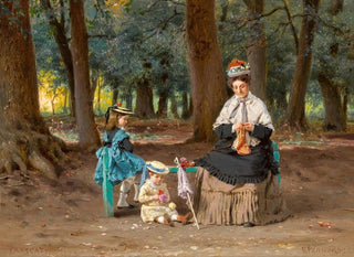 Nachmittag im Park - Fyodor Bronnikov — Ansicht des Kunstwerks