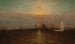 Hafen von New York mit der Brooklyn-Brücke - G Baker — Ansicht des Kunstwerks