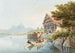 Auberge de Treib zwischen Bekenried und Brunnen am Vierwaldstättersee - Gabriel Lory der Jüngere — Ansicht des Kunstwerks