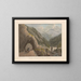 Ansicht der Galerie und der Brücke von Ganther - Gabriel Lory der Jüngere — gerahmtes Bild an der Wand