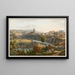 Ansicht der Stadt Freiburg aufgenommen vom Palatinatsweg - Gabriel Lory der Jüngere — gerahmtes Bild an der Wand