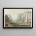 Die Lauterbrunnental mit dem Staubbach-Fall - Gabriel Lory der Ältere — gerahmtes Bild an der Wand