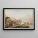 Ausfahrt aus dem Aar vom Brienzersee - Gabriel Lory der Ältere — gerahmtes Bild an der Wand