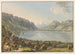 Ansicht von Montreux und dem Château de Chillon - Gabriel Lory der Ältere — Ansicht des Kunstwerks