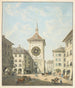 Vue de la tour de la Grande Horloge à Berne - Gabriel Lory L'ancien — Ansicht des Kunstwerks