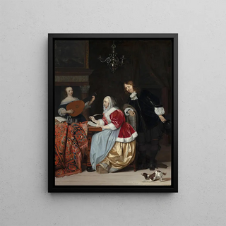 Gabriel Metsu - A Young Woman Composing a Piece of Music.webp
