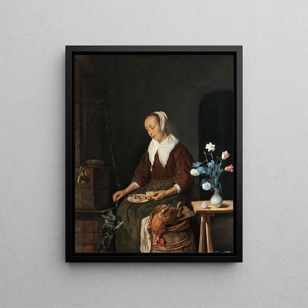 Gabriel Metsu - The Cats Breakfast.webp