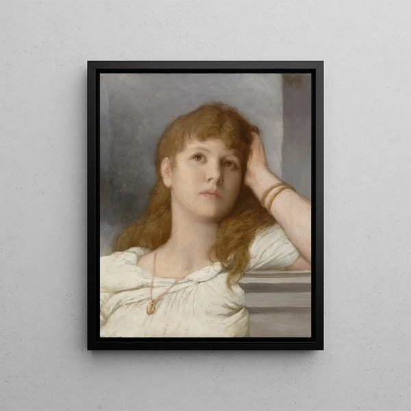 Gabriel von Max - Nachdenkliche Frau.webp