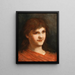 Portrait einer Frau - Gabriel von Max — gerahmtes Bild an der Wand