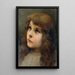 Studienkopf - Gabriel von Max — gerahmtes Bild an der Wand