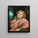 Tentation - Gabriel von Max — gerahmtes Bild an der Wand