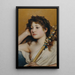 Kopf einer nachdenklichen Frau - Gabriel von Max — gerahmtes Bild an der Wand