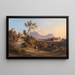 Der Pont und die Kirche von San Francesco in Cava de' Tirreni bei Salerno - Gabriele Smargiassi — gerahmtes Bild an der Wand