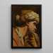 Kopf eines Mannes in orientalischer Kleidung - Gaetano Gandolfi — gerahmtes Bild an der Wand