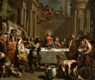 Die Hochzeit zu Kana - Gaetano Gandolfi — Ansicht des Kunstwerks
