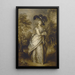 Georgiana, Herzogin von Devonshire - Gainsborough Dupont — gerahmtes Bild an der Wand