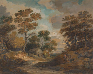 Landschaft mit einem Mann, der Bündel trägt - Gainsborough Dupont — Ansicht des Kunstwerks
